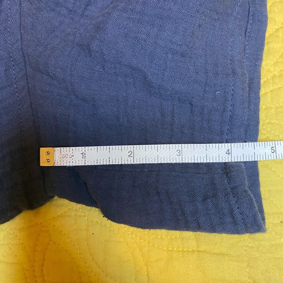 NWT - summersalt Navy Gauze Wide Leg Drawstring Shorts, Size Large - Picture 4 of 5